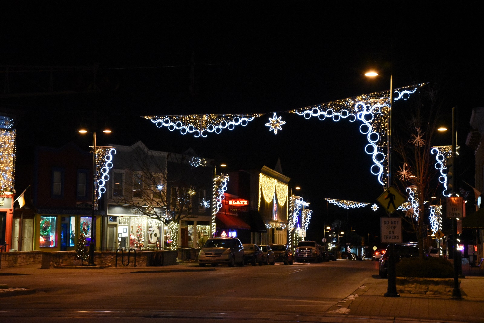 Lemont Downtown at Christmas
