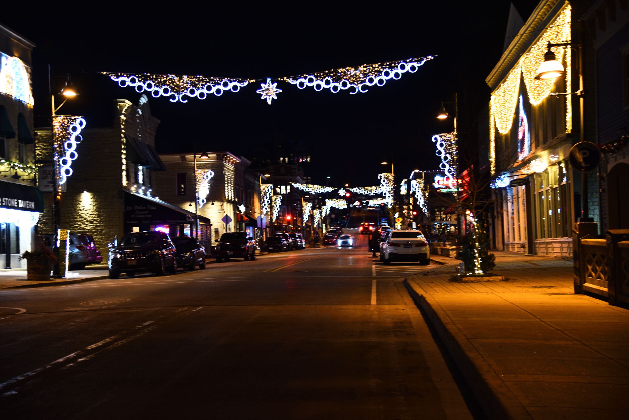 Lemont Downtown at Christmas