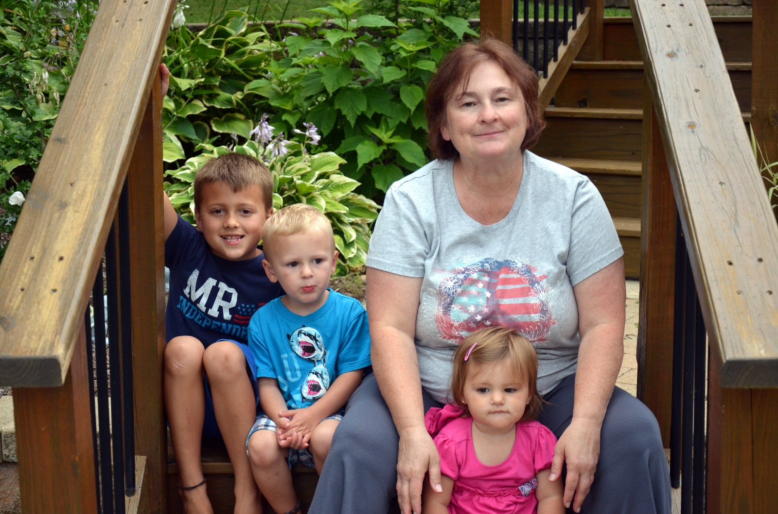 Grandma and the kids