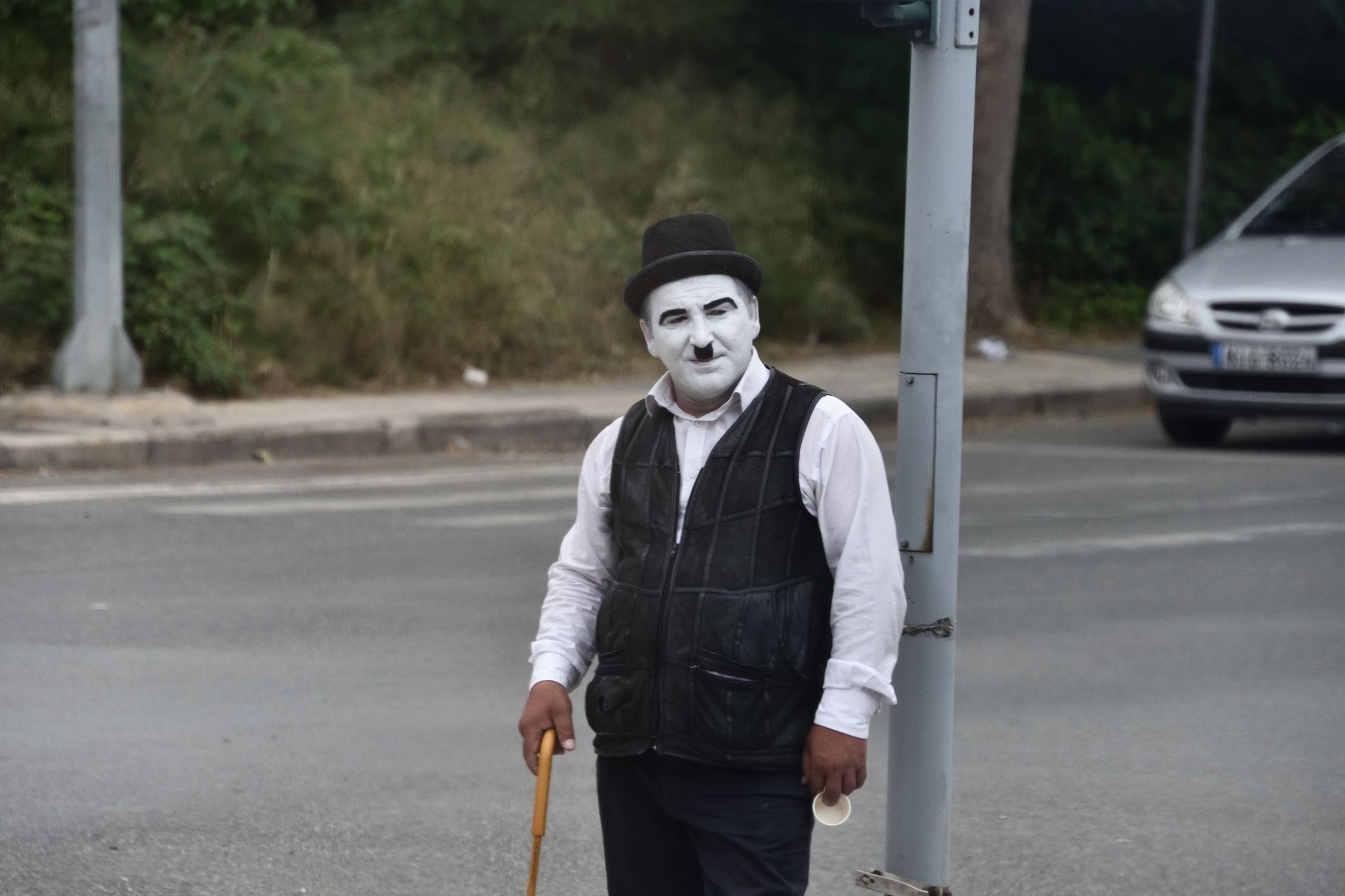 A mime on the way back to the ship