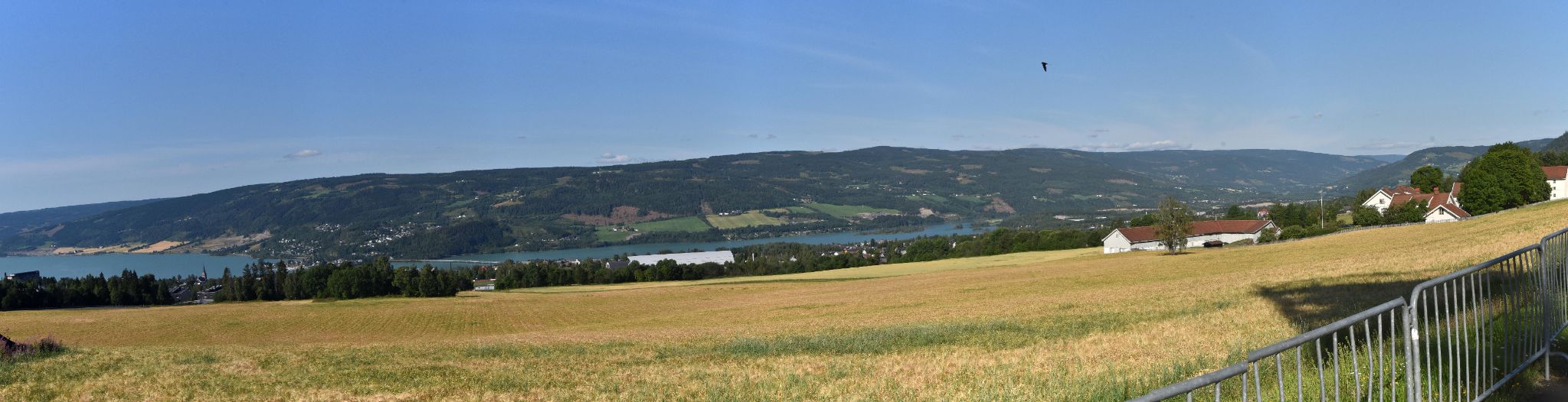 View of Lake Mjosa, Lillehammer, Norway